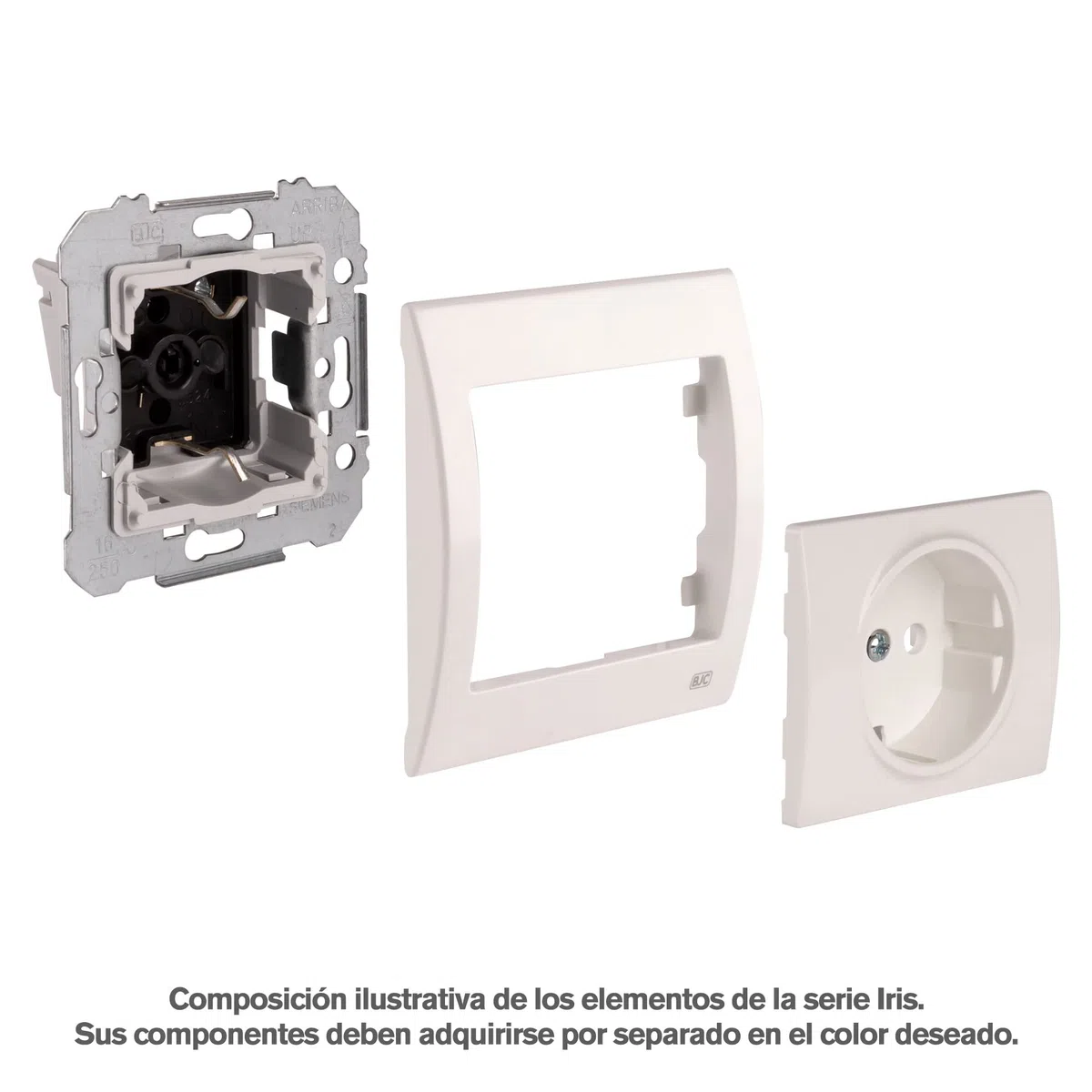 BJC Iris-Mega - Conector hembra 8 vías RJ45 Cat6 ,18586