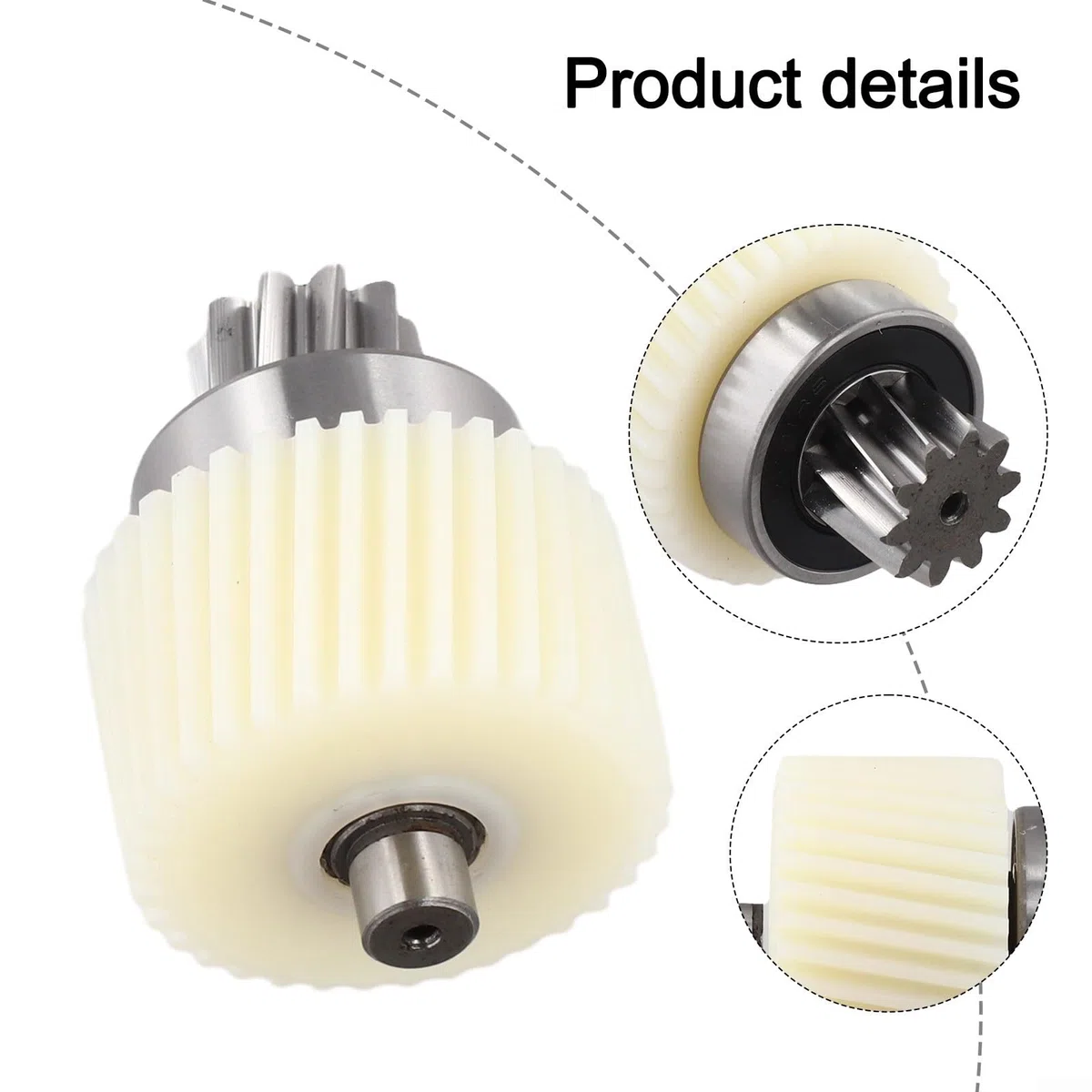 TSDZ2B - Repuesto de engranaje de nailon para motor Tongsheng de 350 W, pieza de reparación de componentes de bicicleta eléctrica de metal y ABS, color blanco