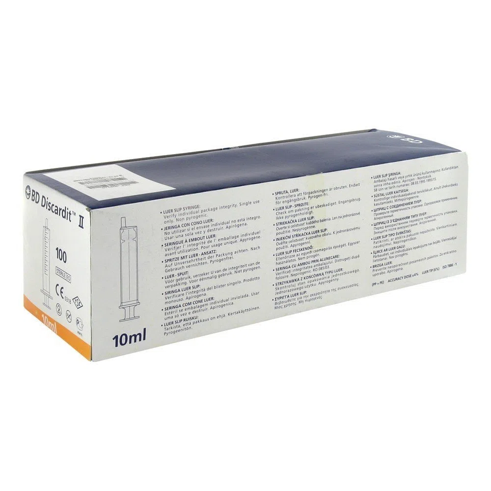 100 jeringas de 10 ml