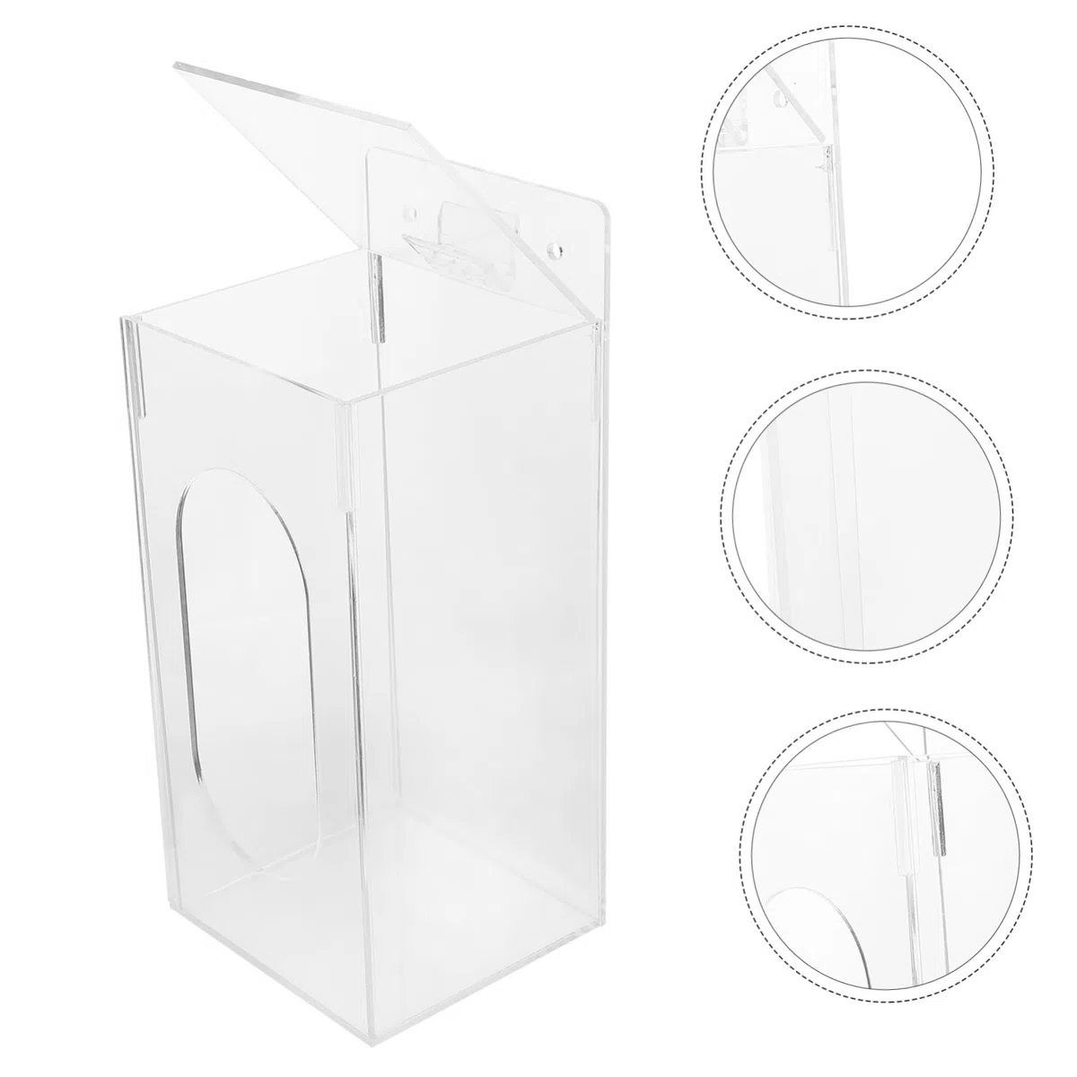 MAGICLULU Dispensador De Guantes Montado En Pared con Material Acrílico Transparente Soporte De Organizador para Laboratorio Oficina Y Servicios De Salud 9.44X3.93X3.74In