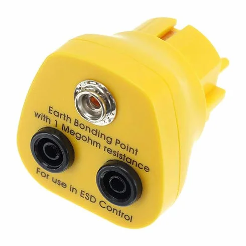 Safeguard EP1240-15 ESD - Conector de tierra (1 mm x 10 mm), color amarillo