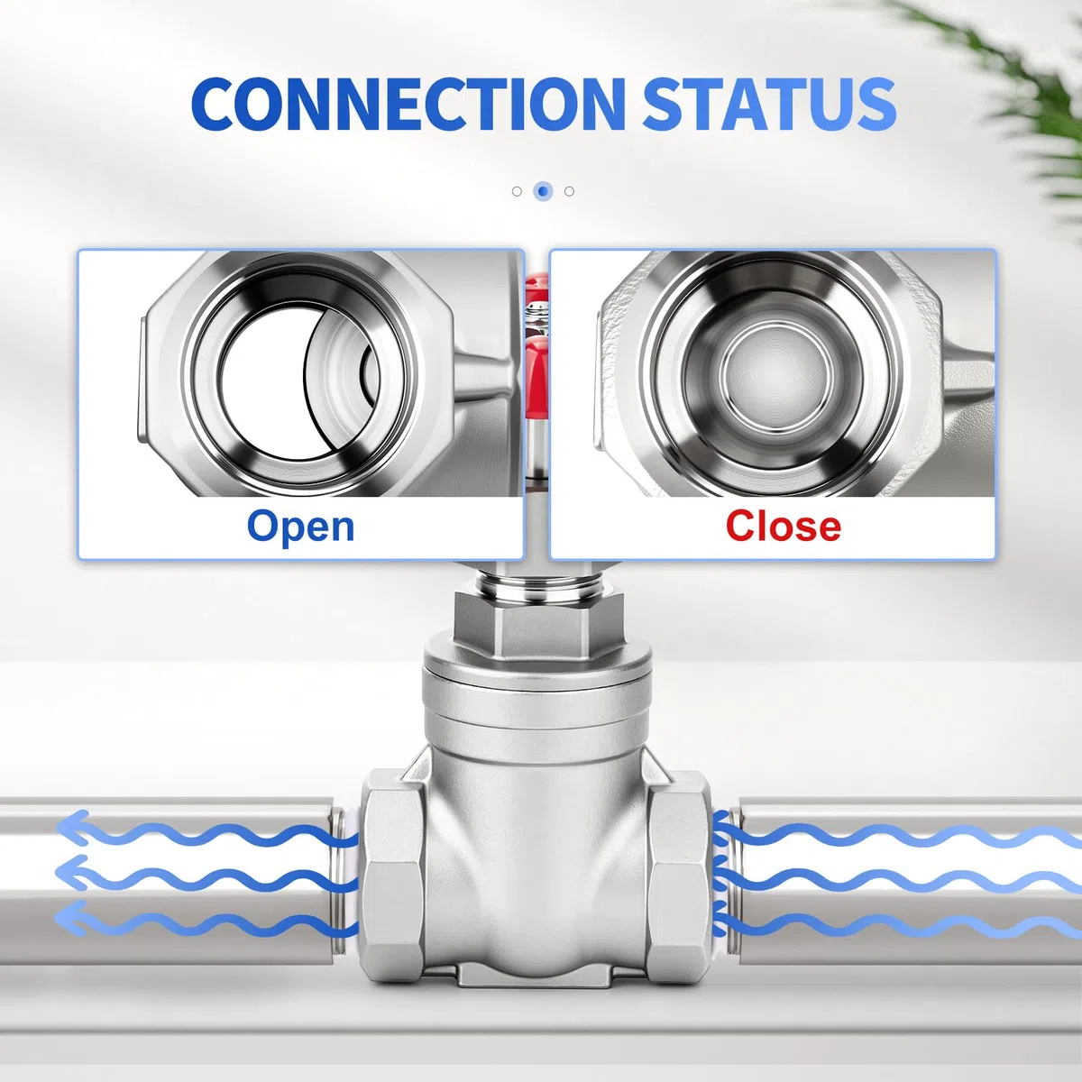 EGAOBOY Válvula de compuerta de acero inoxidable 304 para uso intensivo, válvula de esclusa giratoria hembra x hembra BSP de 3/4" 200 WOG para agua, aceite, gas y fontanería industrial.