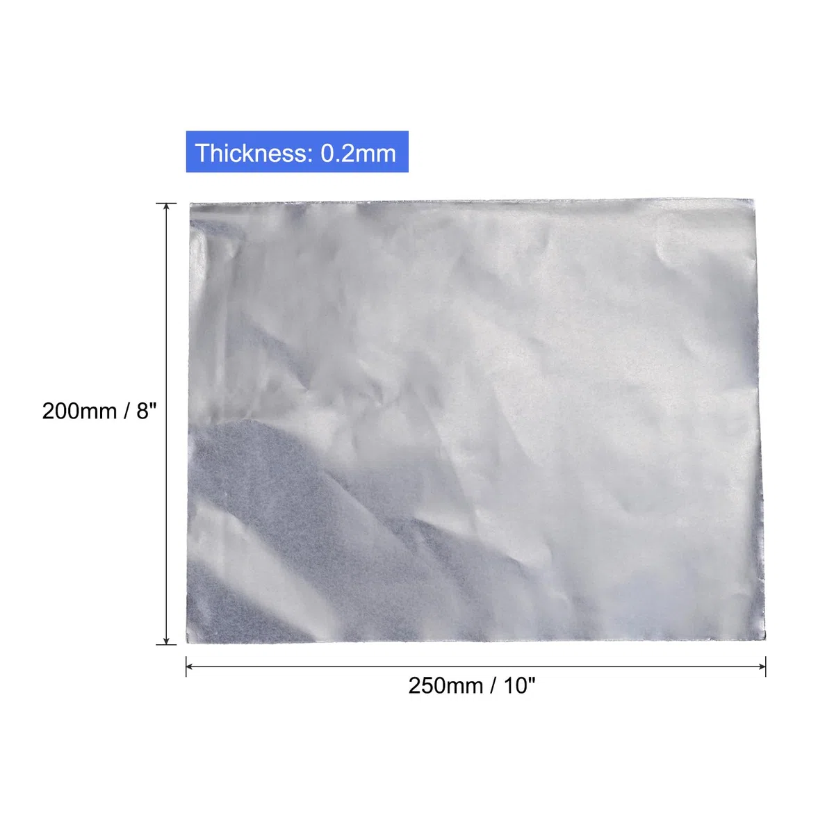 PATIKIL Grafito Lámina Flexible Hoja Grafito Papel 250x200x0,2mm, Paquete de 5