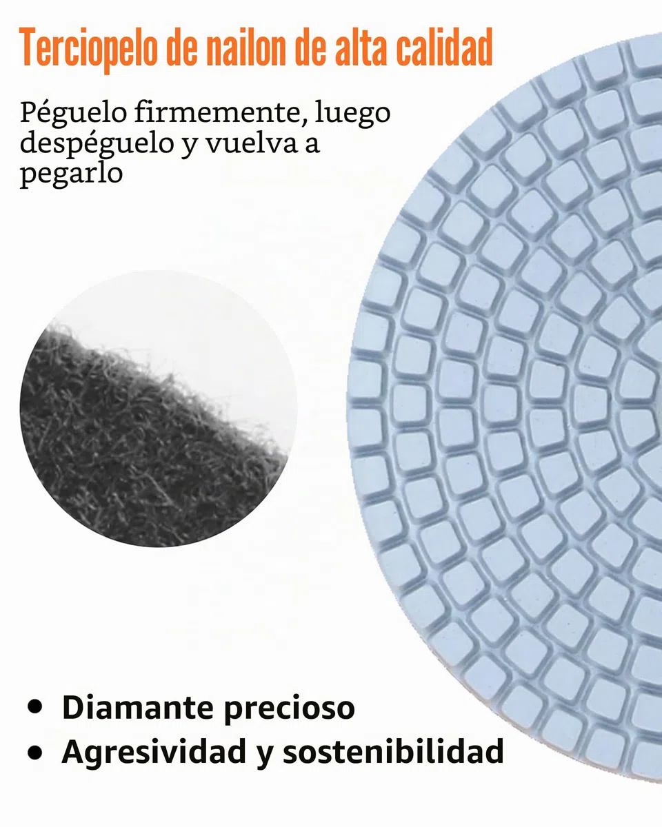 14pcs Discos de Pulido de Diamante: Discos de Pulido Húmedo/seco de 100 mm, Juego de Pulido de Mármol con Placa de Soporte de Goma M14 para Hormigón Granito Piedra Mármol (50# - 8000#)