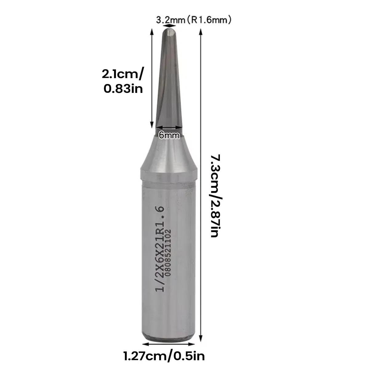 Fresa de madera – Precisión de 12,7 mm y 6,35 mm | Fresa de metal y herramienta de fresado, para madera, laminado, taller de bricolaje, fresado de ranuras, corte, tallado,