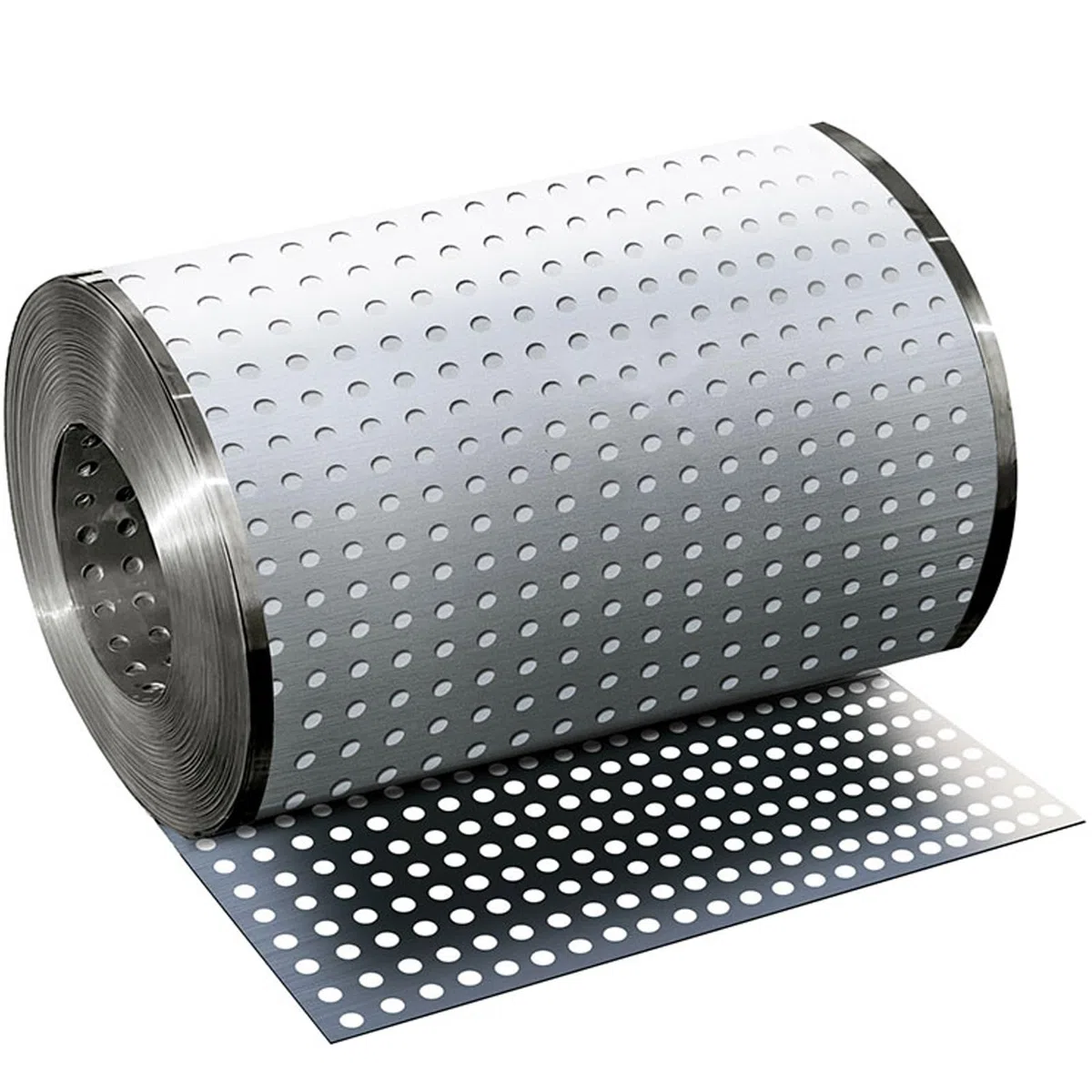Genérico Chapa Perforada, Chapa de Acero Inoxidable Perforada 304, Láminas de Metal Perforadas con Abertura 8mm Evita Resbalones para Barandillas Jardineras(30 x 200 cm)