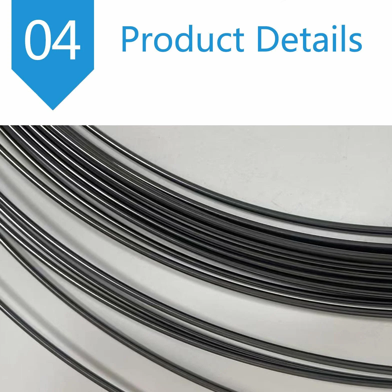 Alambre de Nitinol con Memoria de Forma - Alambre Negro Preentrenado de 1 Metro for Piezas de Hardware, Alta Resistencia al Calor y Superelasticidad(0.1mm)