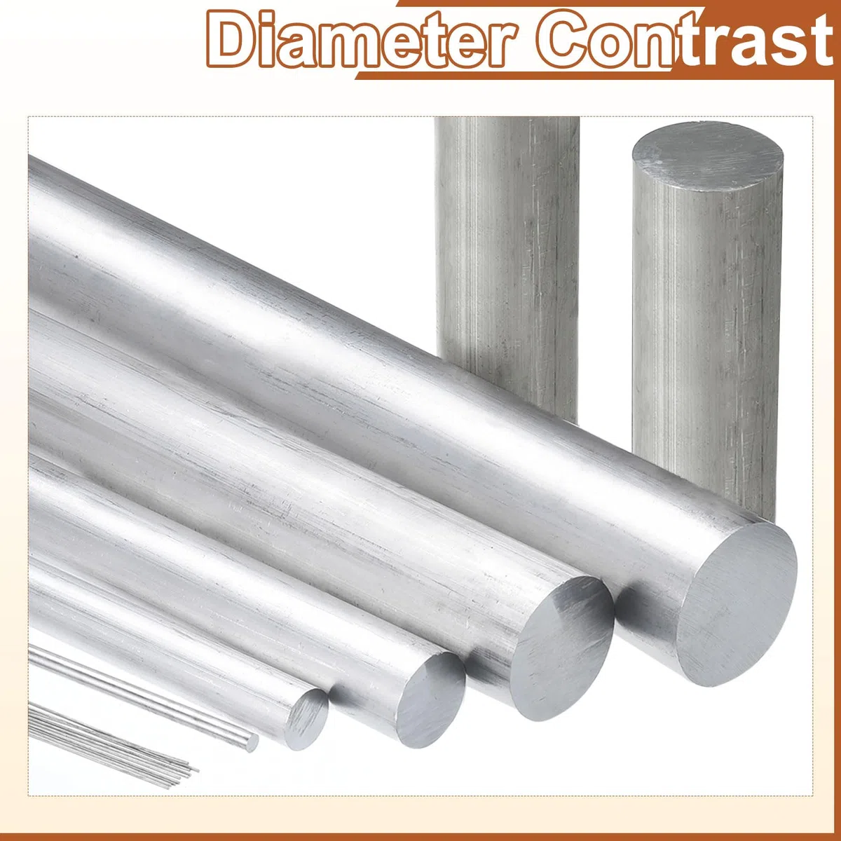 QUARKZMAN Varilla Redonda De Aluminio De 1"(25mm) De Diámetro 12"(305mm) De Longitud Varilla Redonda De Aluminio 7075 Sólida Barra De Torno Para Industria Construcción Manualidades DIY