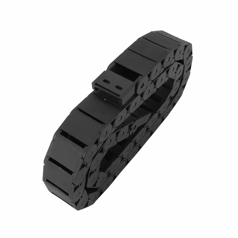 Cadena de arrastre del portacables, 1 metro de nylon Cadena de cable Accesorio para máquina de grabado de alambre 15 mm x 30 mm para cables flexibles y pequeñas mangueras hidráulicas o