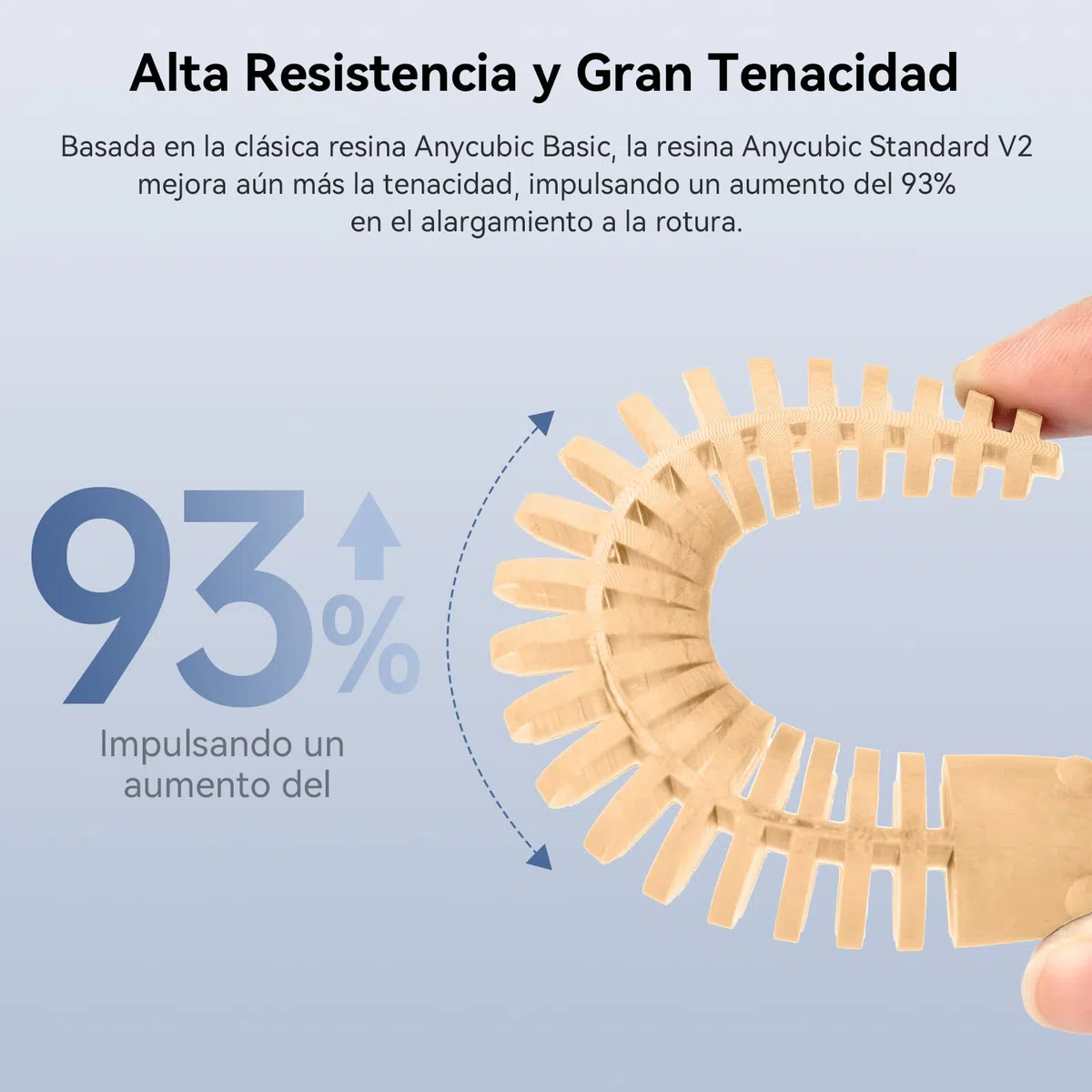 Anycubic Resina Estándar V2 para Impresora 3d, Resina 3d LCD UV 405nm Curado, Resina Fotopolímera Estándar con Alta Resistencia y Dureza, Menor Olor, Resina Rápida para Impresoras 3d (1kg Beige)