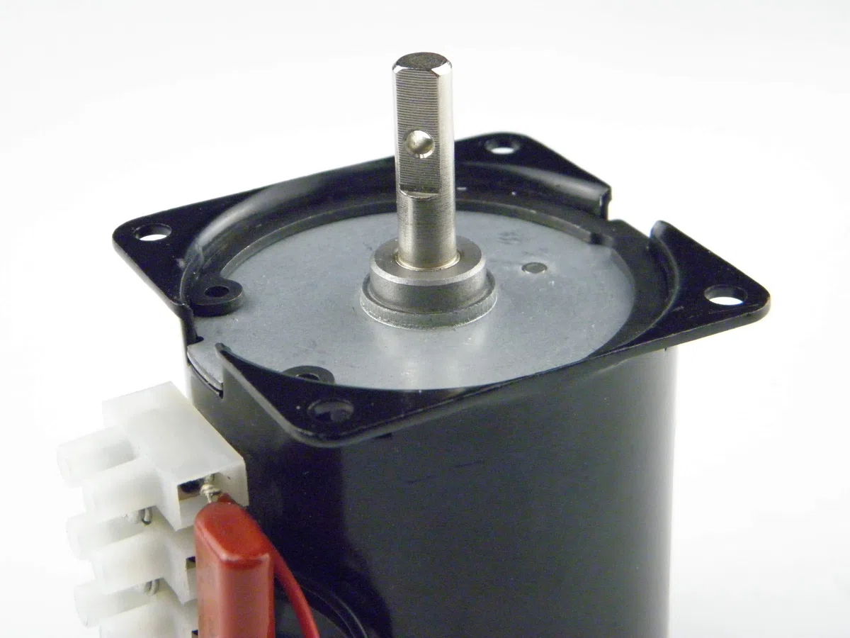 CHANCS 68KTYZ Motor eléctrico Barbacoa Alto Par 220V AC 15r/min Torque 22Kgf.cm Metal engranado para la plataforma giratoria del asador
