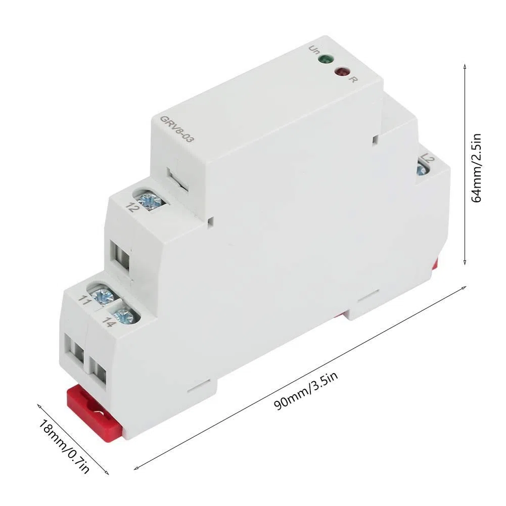 GRV8-03 Fase trifásica de monitoreo de voltaje Fase IP20 Secuencia de fase de relé de protección(M460)