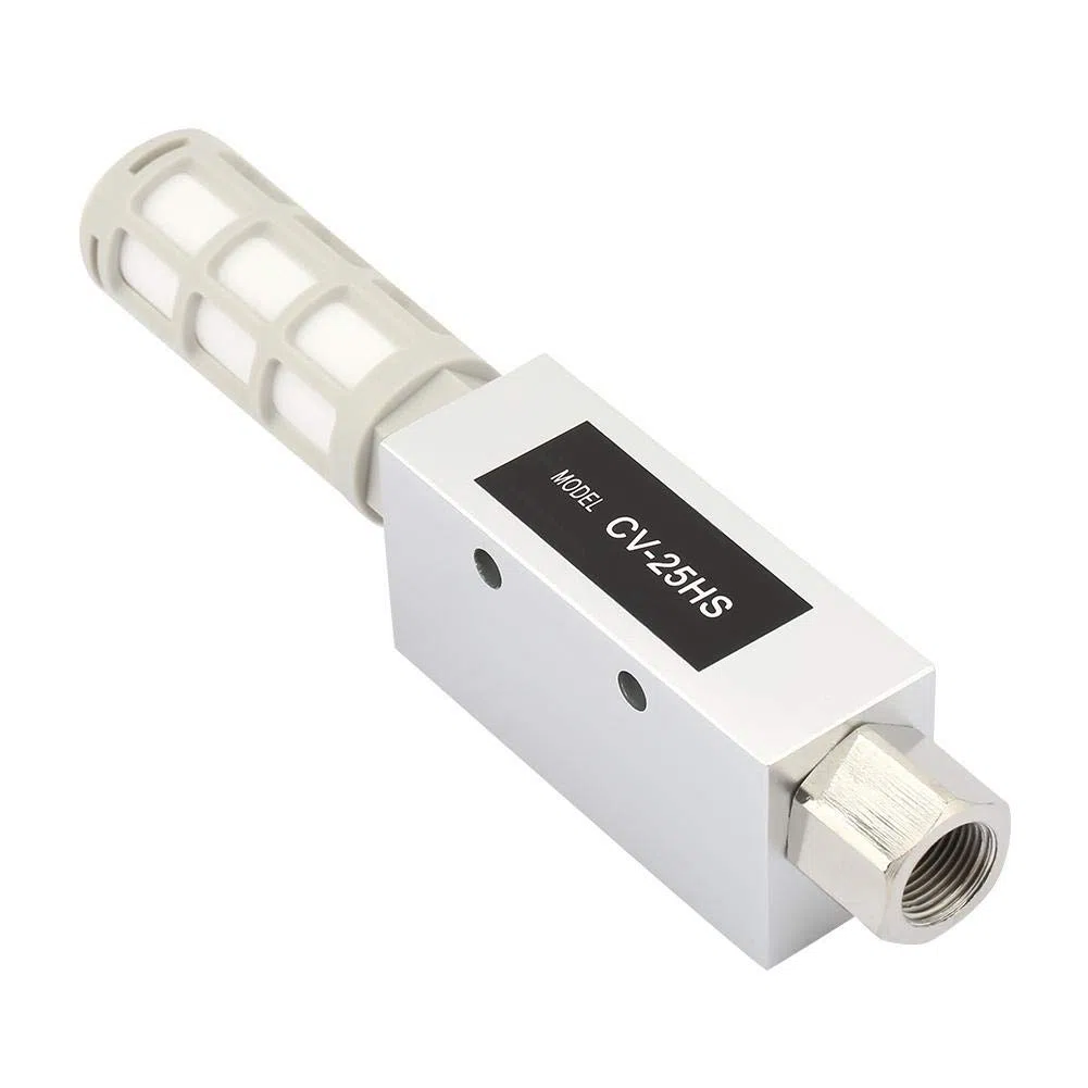 Akozon Generador de vacío,Eyector De Vacio Válvula Del Generador válvula de Control negativo con silenciador CV-25HS