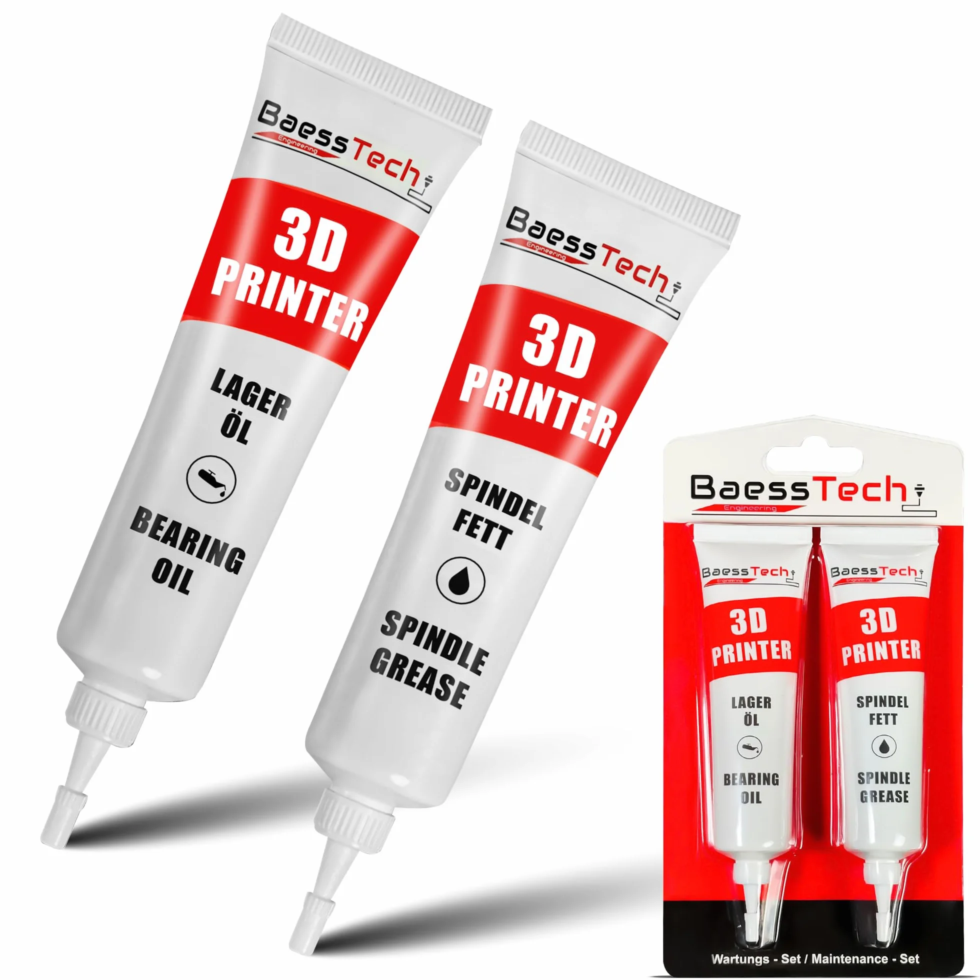 Kit de Accesorios de Grasa y Aceite para Impresora 3D Profesional - Aceite de Husillo de Grasa para Optimización de Impresión y Reducción de Ruido - Grasa Lubricante para Impresión 3D, 30ml