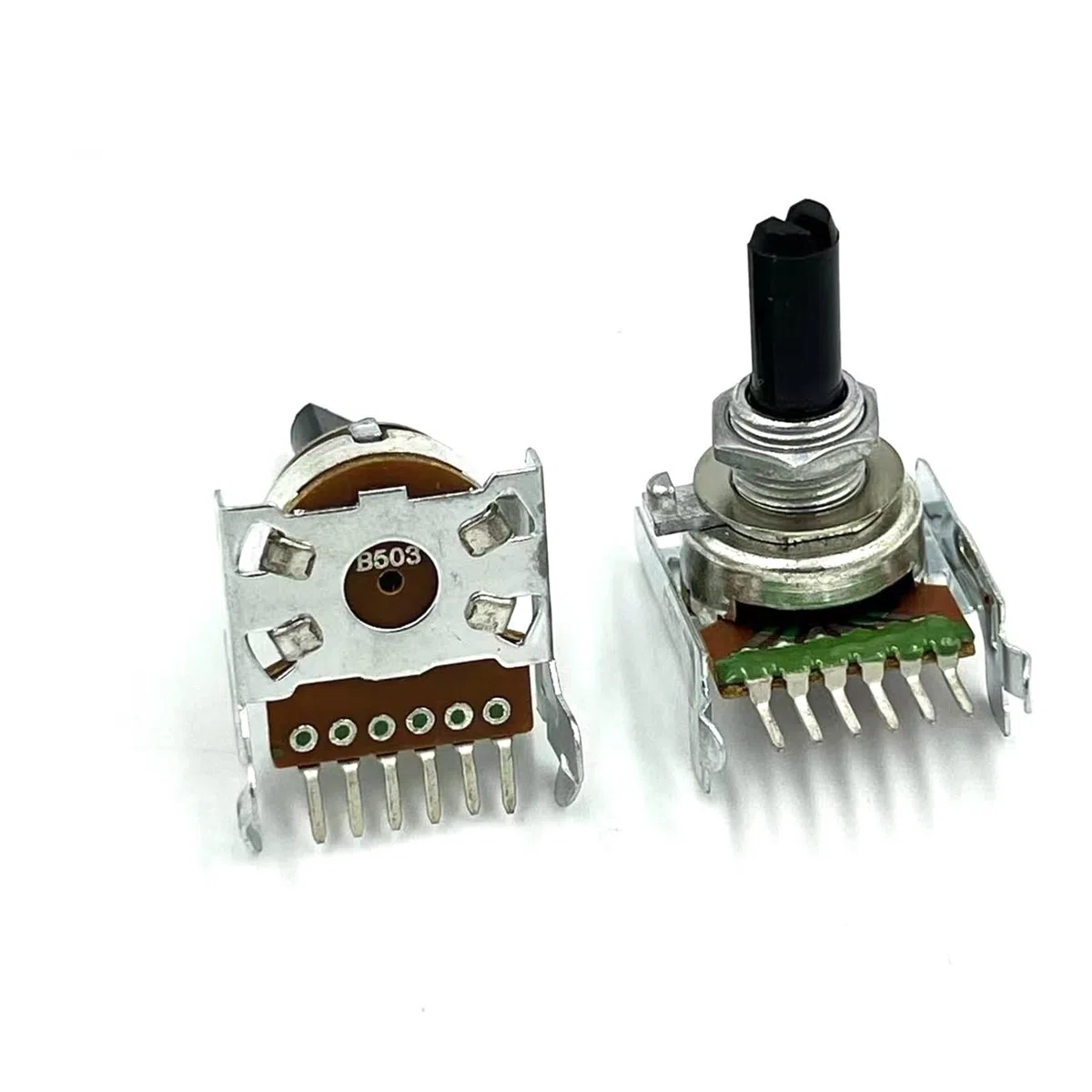 potenziometro 2 uds 161 potenciómetro Doble B50k Longitud del Eje 20mm Seis Pines Amplificador de Potencia de Doble Canal potenciómetro de Volumen