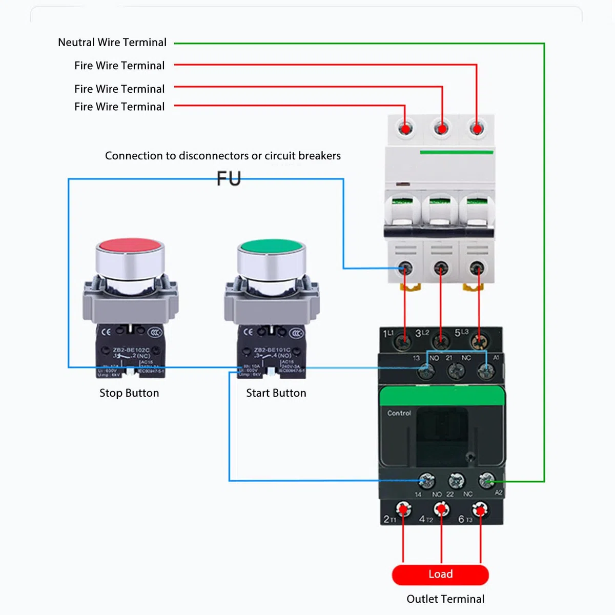 LC1D18 Contactor de CA 380 V Voltaje Nominal Contactor de CA Eléctrico Industrial Contactos de Aleación de Plata Reemplazo de Alta Sensibilidad Control de Circuito (Voltaje de la