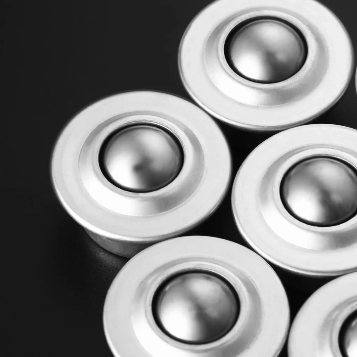 Housoutil 20 unidades de 5/8 rodamientos de bolas de 360º – Rotación universal – Bola de rodillo transportador universal para transportador – Soporte de rodillos – Capacidad de carga Lbs