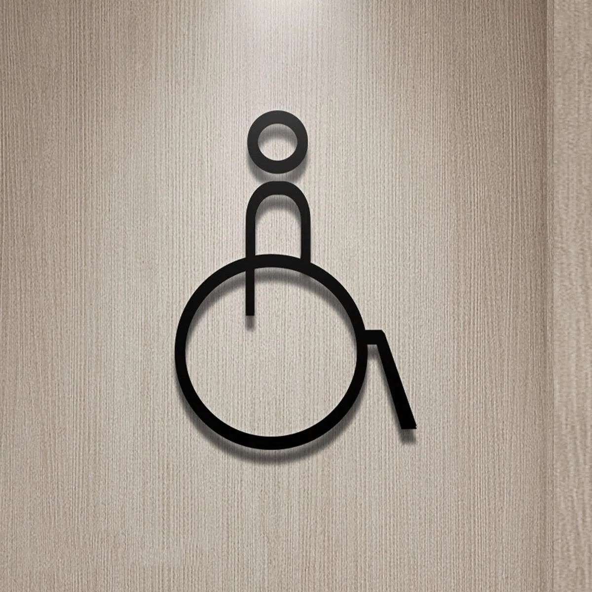 Juego de figuras decorativas de acrílico for hombres y mujeres, letrero de baño moderno for hombres y mujeres, letreros autoadhesivos for puertas de baño, letreros simples for baños domésticos o comer