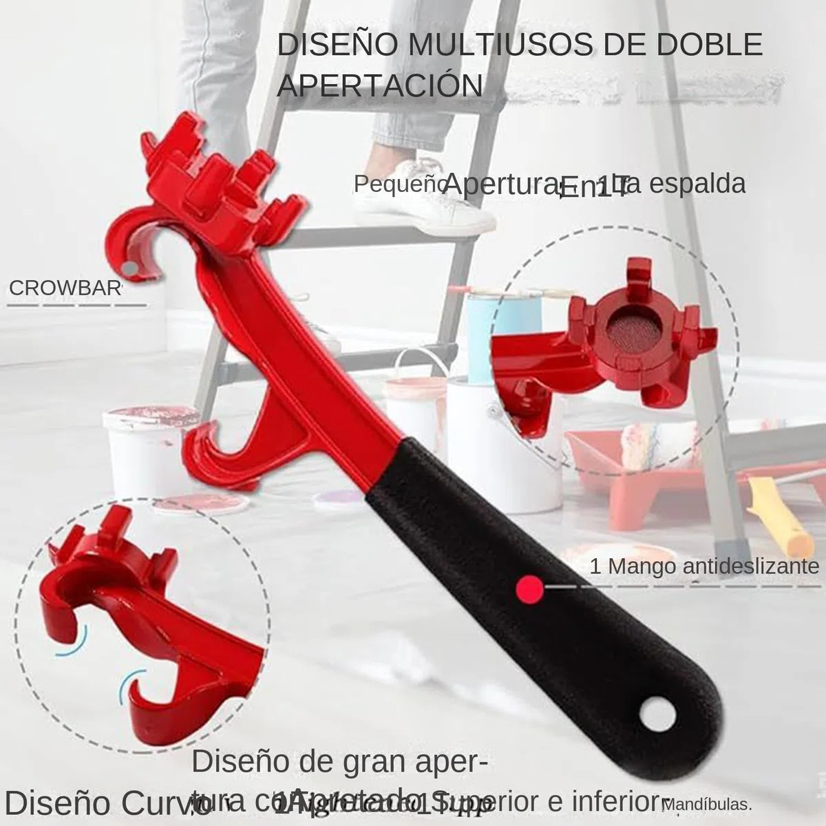 Abrecubos | Llave para Botes de Pintura | Llave Multiusos Para Exteriores Cocina Viajes Industrial