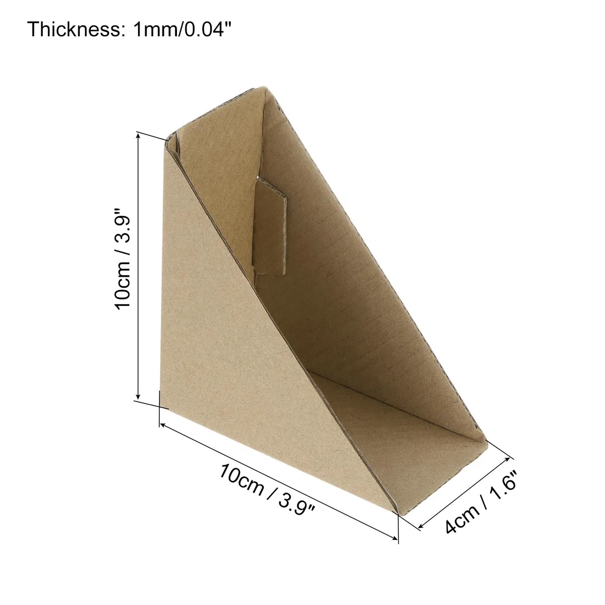 QUARKZMAN Protector de Esquinas de Cartón Ajustable, Protector de Bordes de Cartón 10x10x4cm para Arte, Embalaje, Suministros de Paquete de 60 Marrón