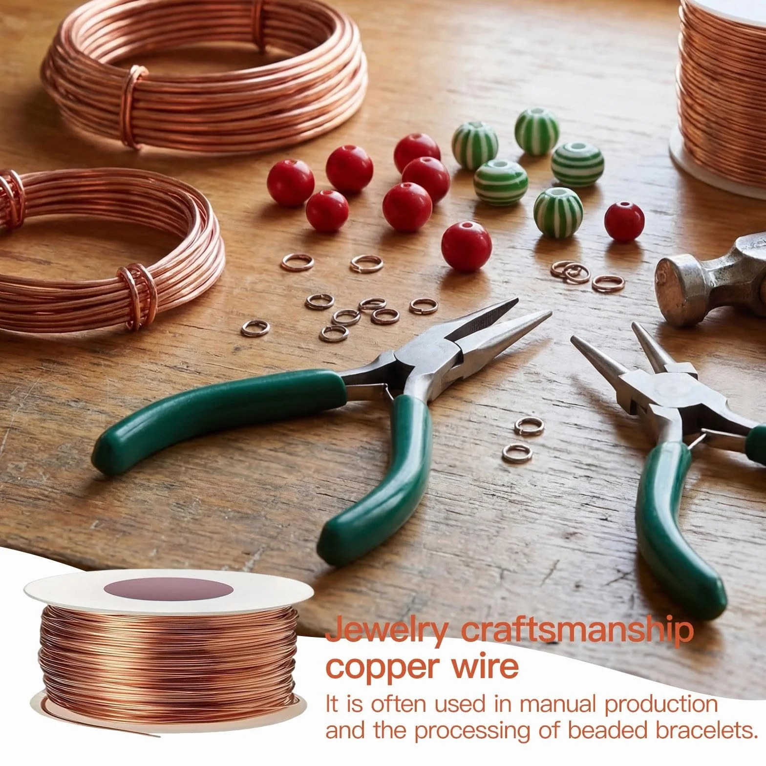 Alambre de Cobre Puro 1mm x 20m Desnudo Electroculture Gardening Alambre de Cobre para Jardinería Bricolaje Cultivo de Plantas y Vegetales Electrocultivo