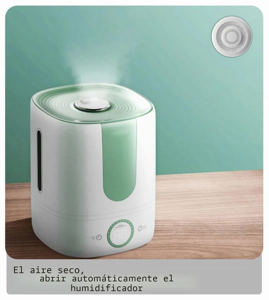 Monitor inteligente de calidad del aire: medidor de calidad del aire interior por WiFi detecta CH2O, CO2, VOC, temperatura y humedad, control por aplicación, termómetro y monitor de humedad para la