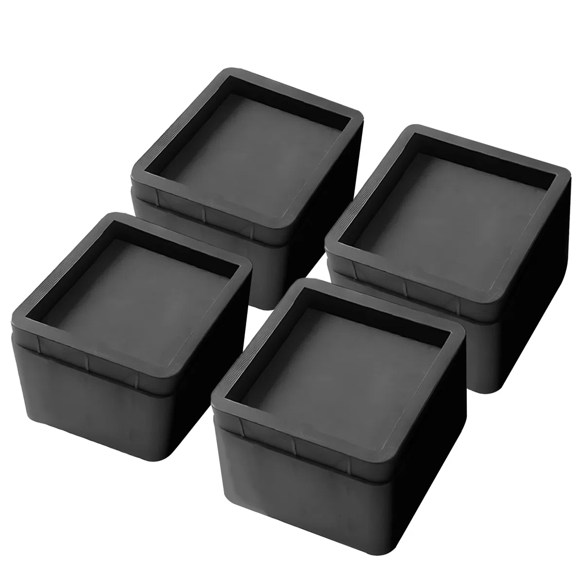 4Pcs Elevador de Muebles Alza de Mueble de 7cm elevadores de Cama de Alta Resistencia para sofá sillón Mesa o Mobiliario Altura Adicional de 7cm o 14cm