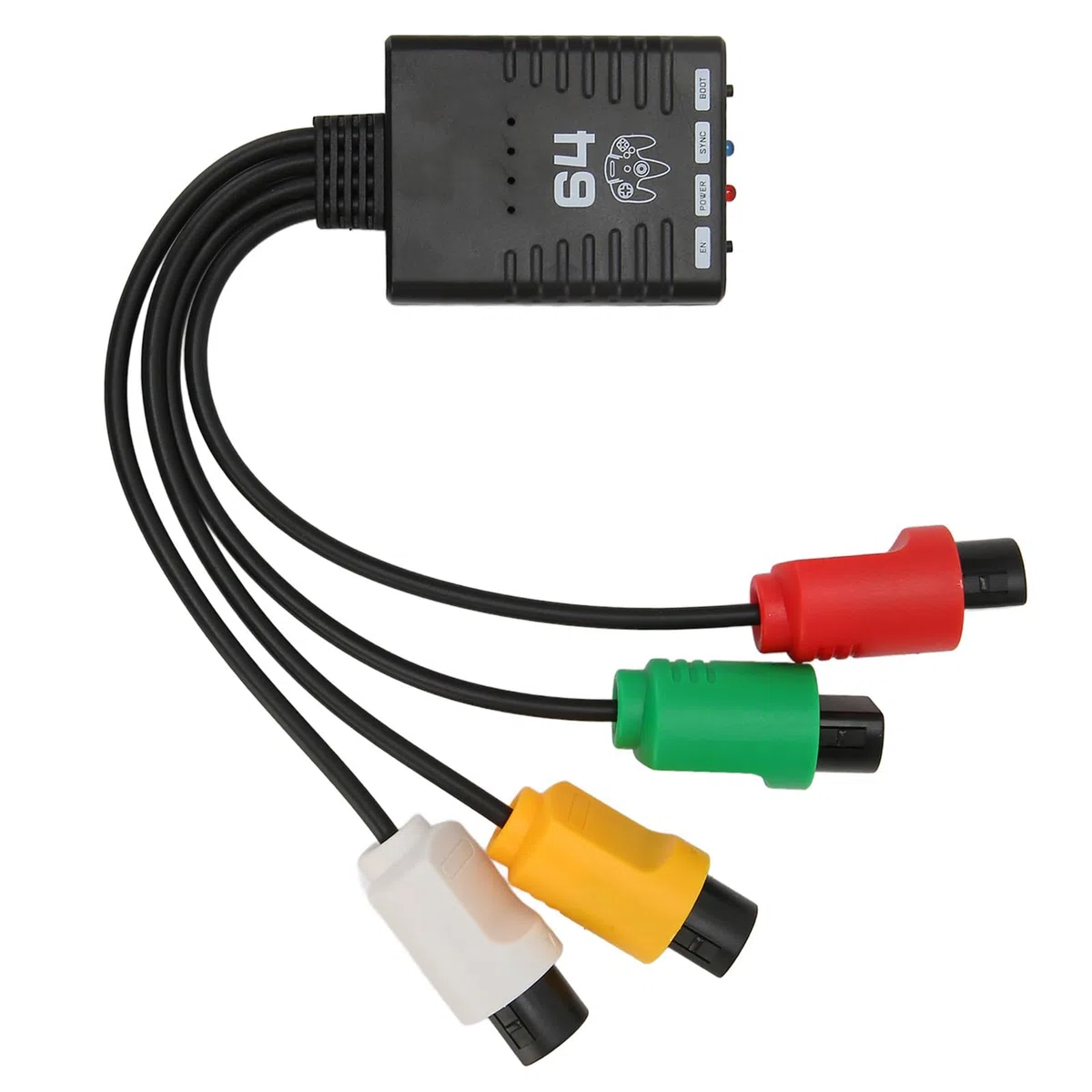 Ouitble Adaptador convertidor de consola de juegos Convertidor de inalámbrico Bluetooth Plug and Play profesional para consola N64 con conexión de múltiples dispositivos Conf