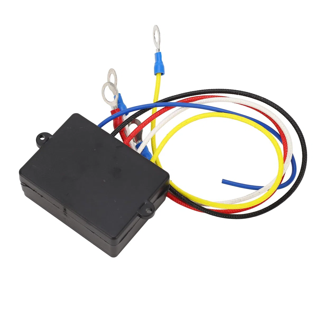 Keenso de Control Remoto de Cabrestante Inalámbrico de 12 V, Auriculares Duales con Función de Entrada y Salida de Energía para Cabrestantes de Camión ATV SUV de 17000 LB
