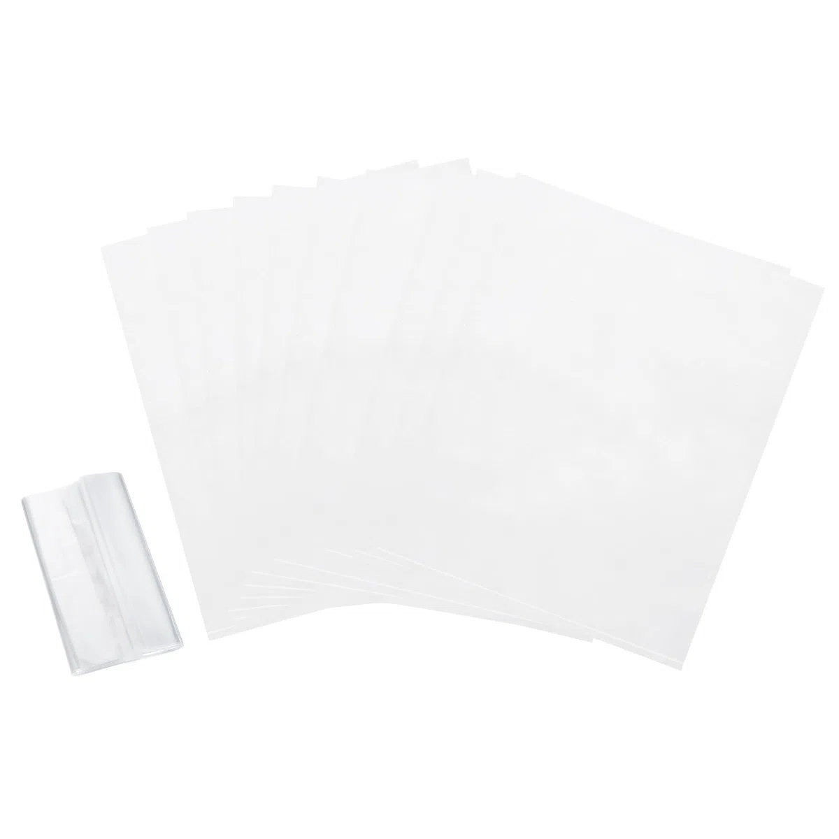 PATIKIL Bolsas retráctiles (60 cm x 70 cm) (25 unidades) bolsas transparentes POF de sellado térmico para jabón, bomba de baño, zapatos, tarros, cesta de regalo, vasos, proyectos de bricolaje