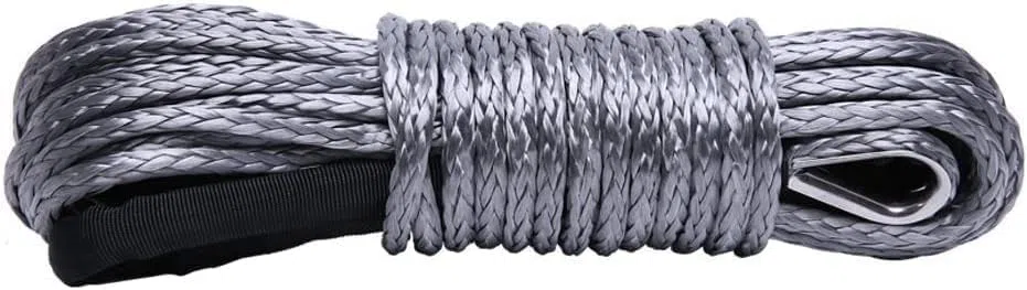 Cable de línea de cabrestante sintético de 5 mm x 15 m, Resistencia de 3,5 toneladas, para ATV, UTV, Quad, Dyneema SK78 plástico, 4x4, Offroad