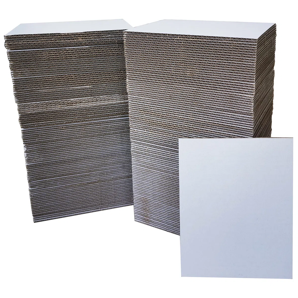 Paquete de 200 hojas de cartón corrugado de 3.5 x 4.5 pulgadas, insertos de cartón corrugado blanco de alta calidad, planos a granel para protectores de tarjetas deportivas, carpetas de tarjetas