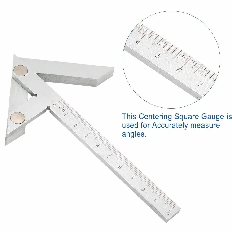 Broco Buscador De Centro, Plaza De Centrado 100 70 mm, Calibra Del Centro Gauge Barra Redonda Marcando
