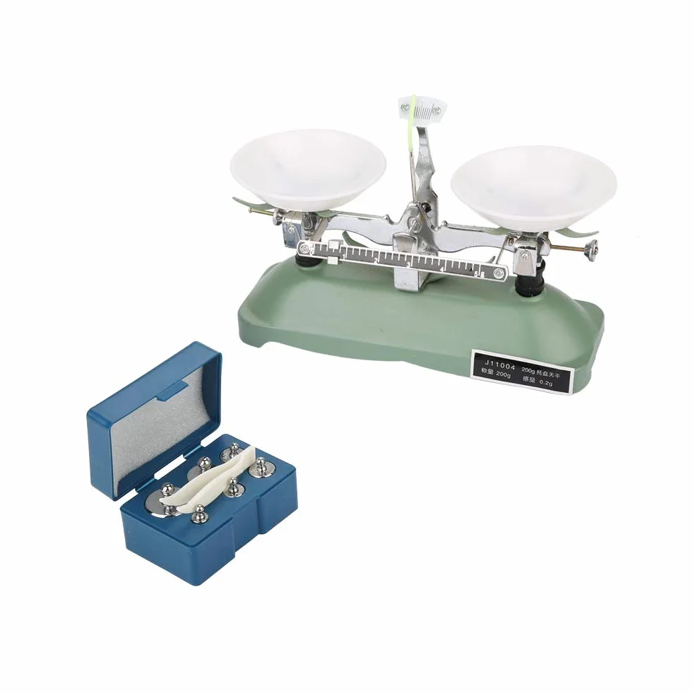 Bandeja Mecánica de 200g 0,2g, Báscula con Pesas, Haz de Equilibrio Químico, Báscula de Equilibrio Roberval, Báscula Triple, Herramienta de Enseñanza de Laboratorio de Física
