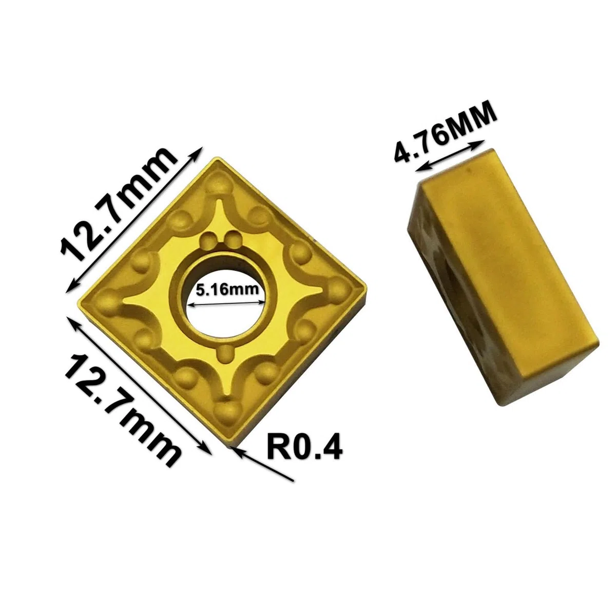 5/8" Barra de mandrinado para herramientas de torneado MSSNR1616H12 Portaherramientas de torneado externo de torno CNC indexable y 10pcs SNMG120404-MA/SNMG432 de inserto de carburo indexable