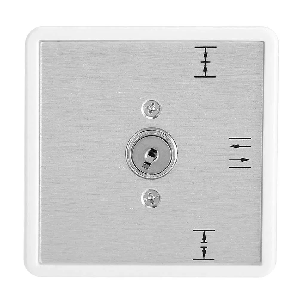 Interruptor de llave de puerta automática, aleación de aluminio Interruptor de cambio de selector de 3 posiciones Puertas corredizas multifunción Sistema de reacción de operación de control de acceso