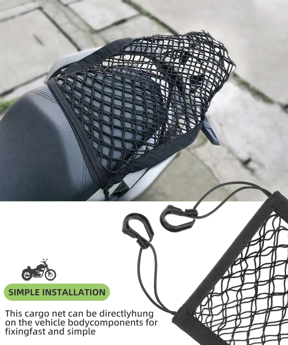 Flaconi Red Moto,Elasticos Red para Moto,Red de Casco para Moto,Red de Equipaje Elástica Moto,Elástica Moto Red de Equipaje para Bicicleta Moto Cuerda Equipaje Portaequipajes Trasero Sujetar Cascos