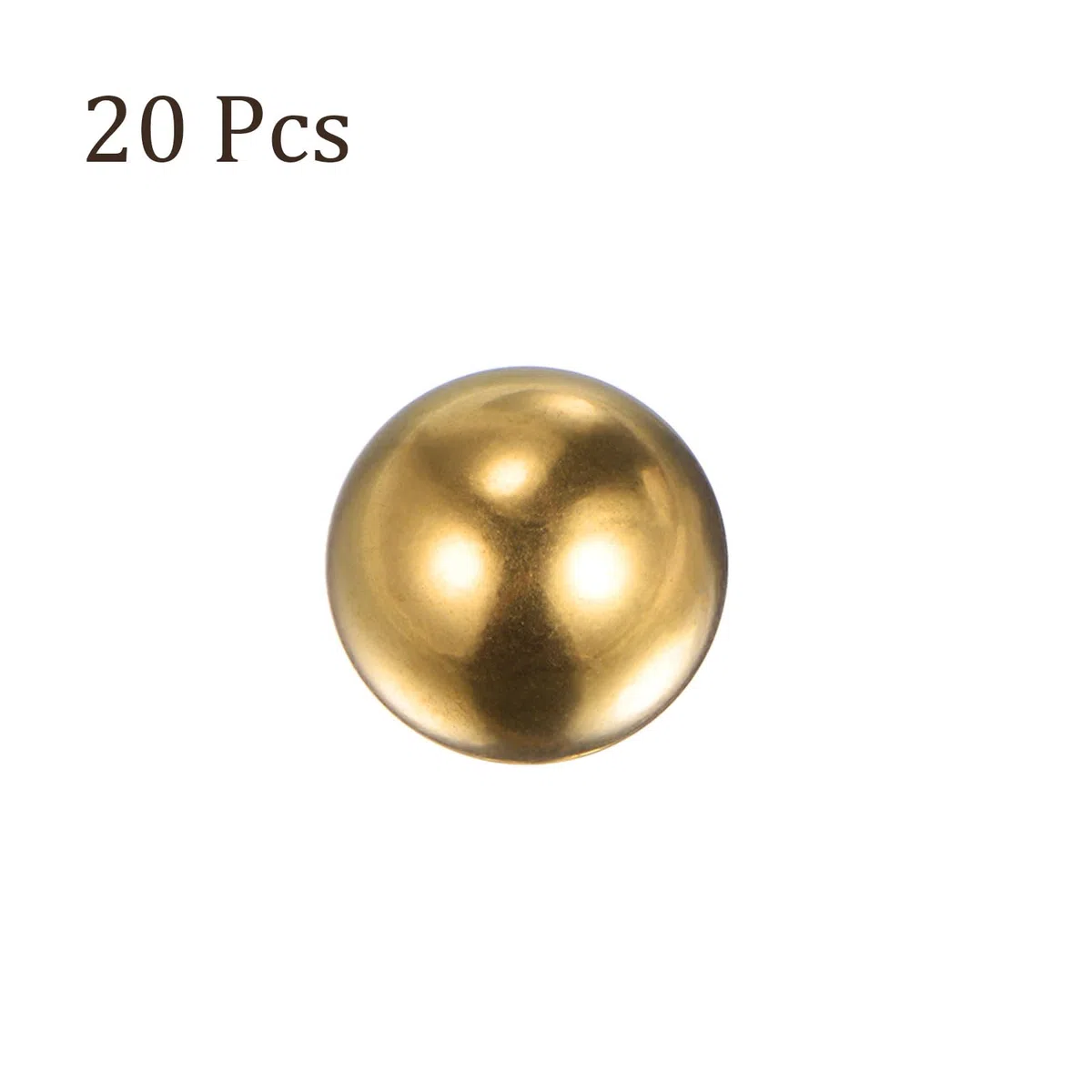 20uds Latón Precisión Bolas - [8mm] Redondas para Rodamientos Bujes Válvulas Uso