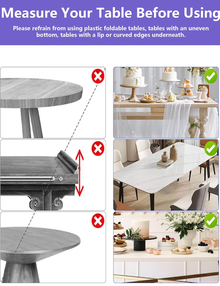 Barra Decorativa para Mesa Extensible con Abrazaderas, Soporte de Arco de Metal para Mesa para Bodas, Longitud 80cm-250cm, Fiestas