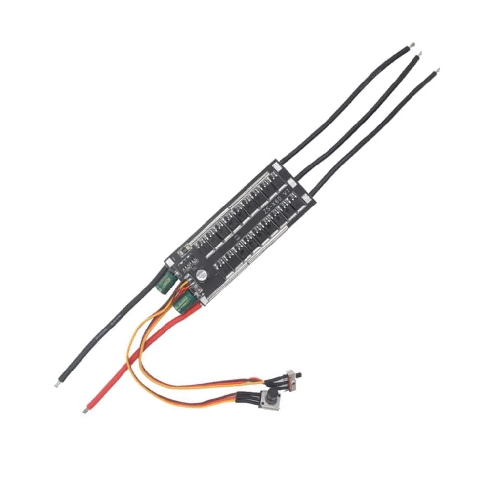DC6-24V 1000W speed regulation BLDC three-phase brushless and Hall free drive board with forward and reverse switches