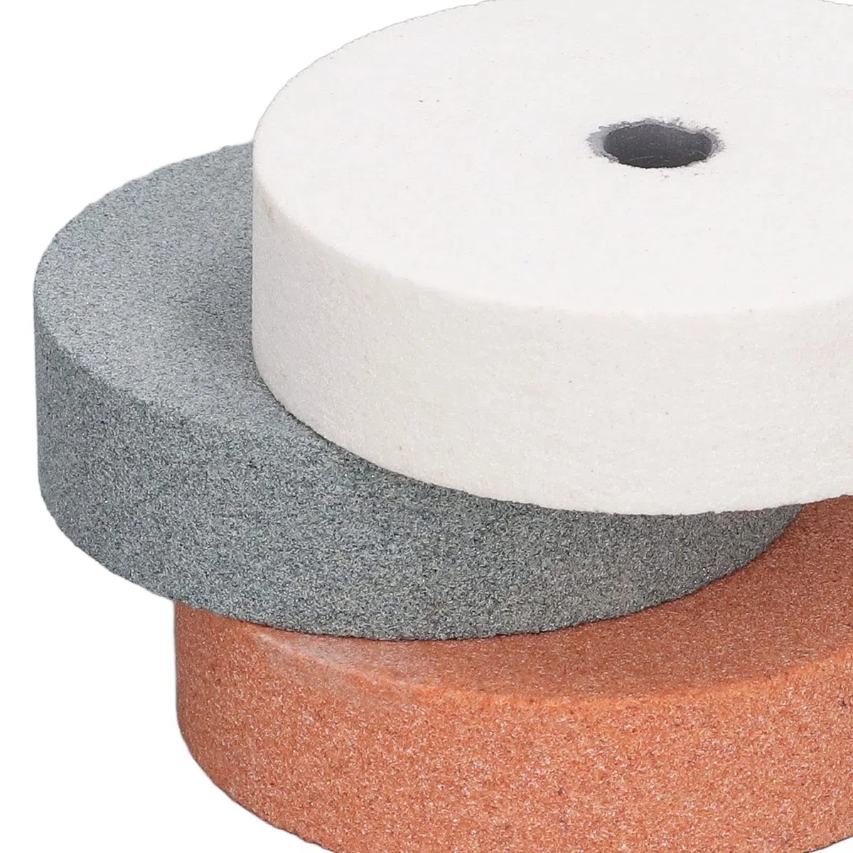 Muela Abrasiva, Rueda de Pulido Rueda Pulidora, 3 Piezas de Ruedas de Pulido de 75 Mm de Diámetro Exterior de 10 Mm para Trabajar la Madera