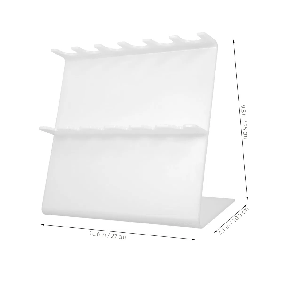 Soporte de Múltiples Agujeros Blanco de Pipetas de Laboratorio de Plástico Diseño para 6 Pipetas, Versátil y Montable en Pared para Banco de Laboratorio