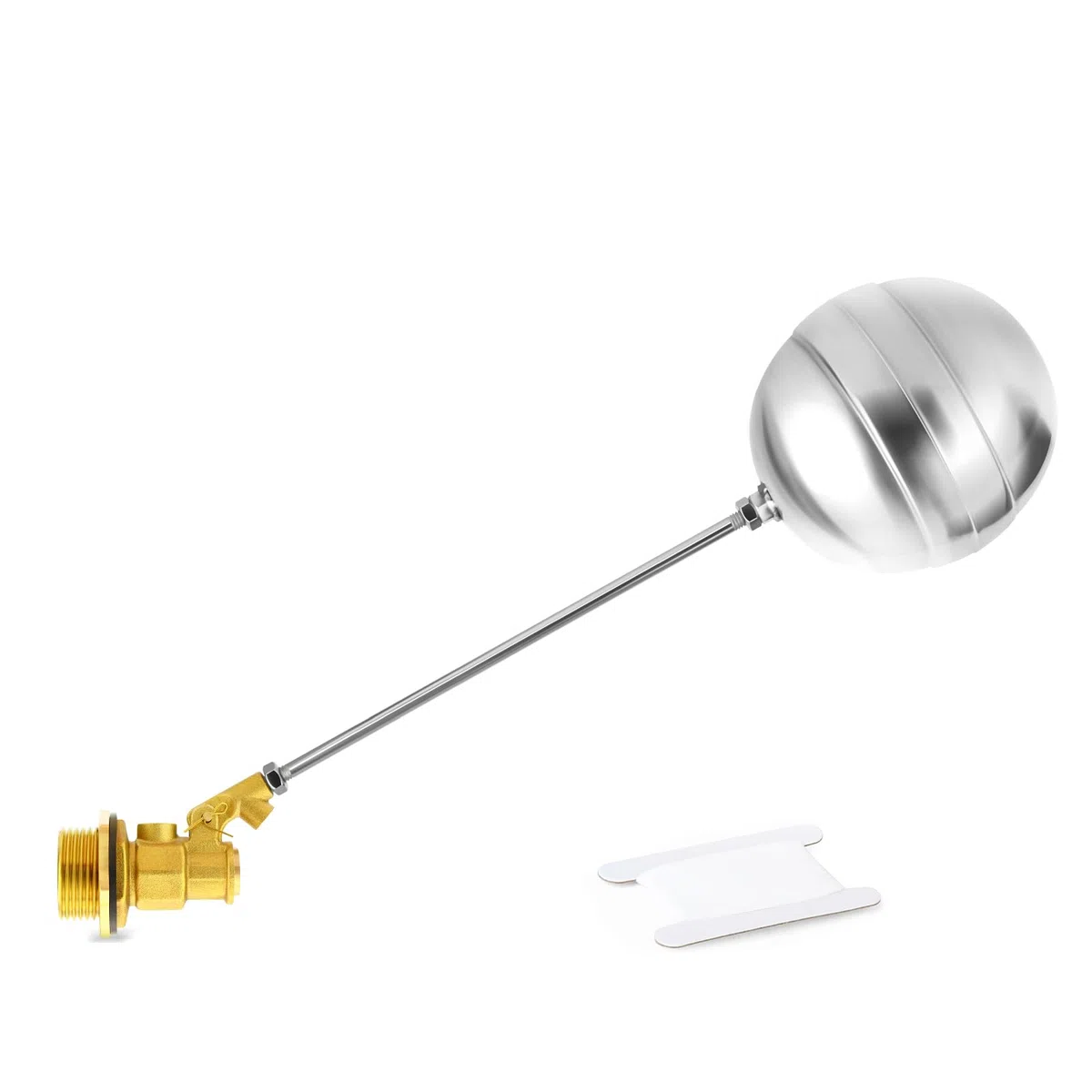 1 Pieza 304 Acero Inoxidable Válvula de Flotador con Accesorio, 1-1/4" BSP Interruptor Automático de Control de Nivel de Agua para Tanques y Piscinas