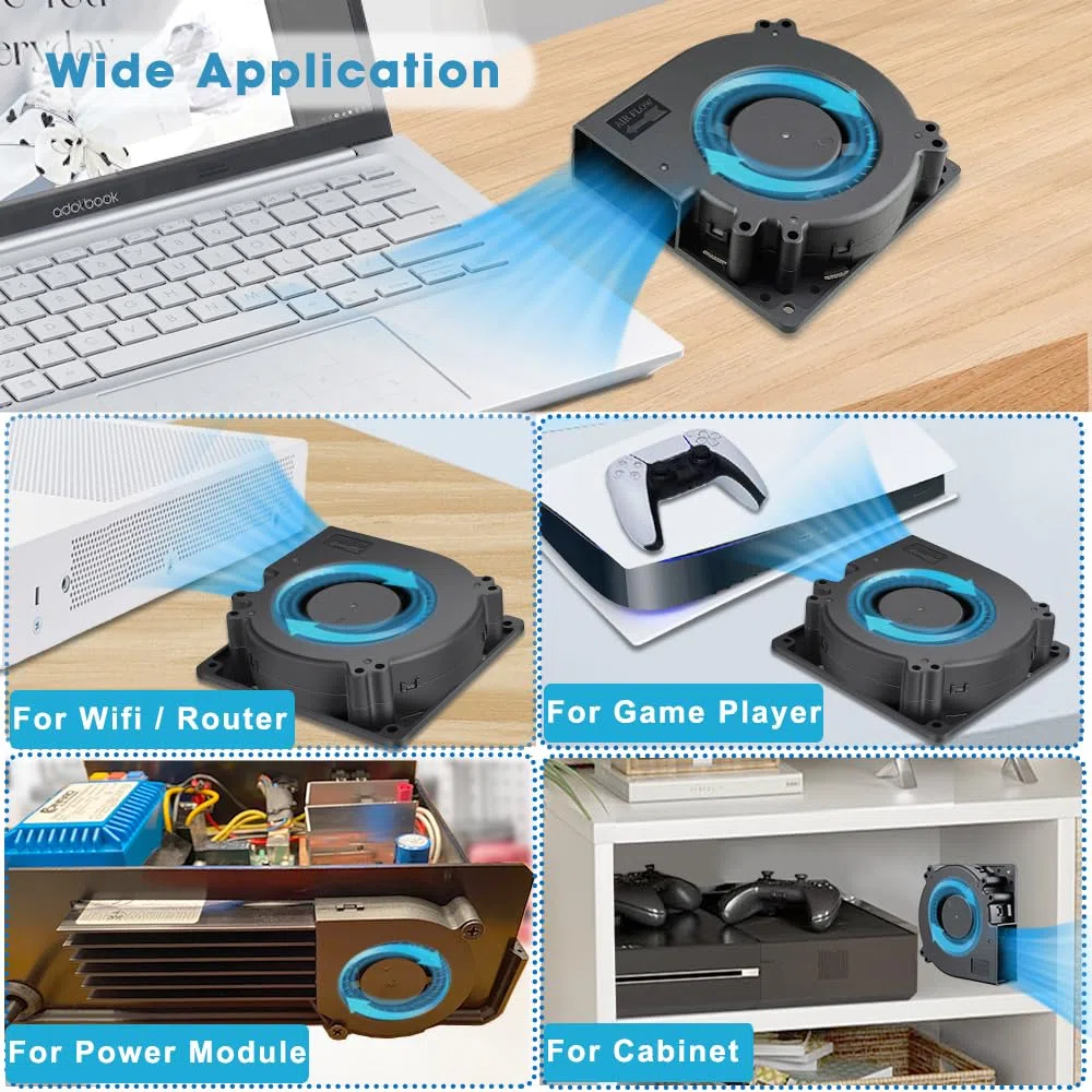 GDSTIME Ventilador radial de 220 V CA, 120x32 mm, EC 240 V, turbinas, 120 mm, ventilador radial, doble rodamiento de bolas, ventilador de refrigeración 12032, ventilador radial para barbacoa