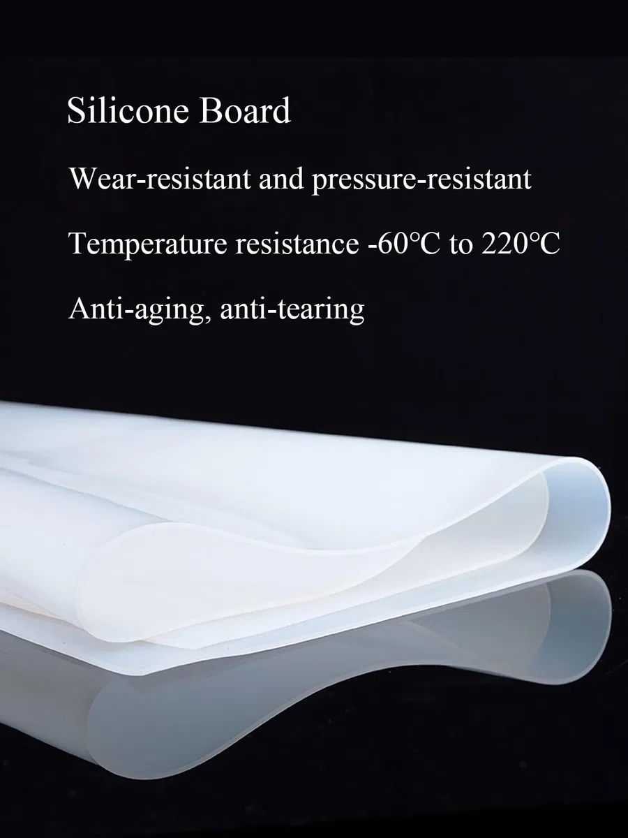 COYOUCO Lámina de caucho de silicona, 500x500x2.5/3 / 3.5 mm, grado alimenticio, material de alta temperatura para juntas Cubiertas de alimentos de bricolaje Sellado de tapas,3 * 500 * 500mm