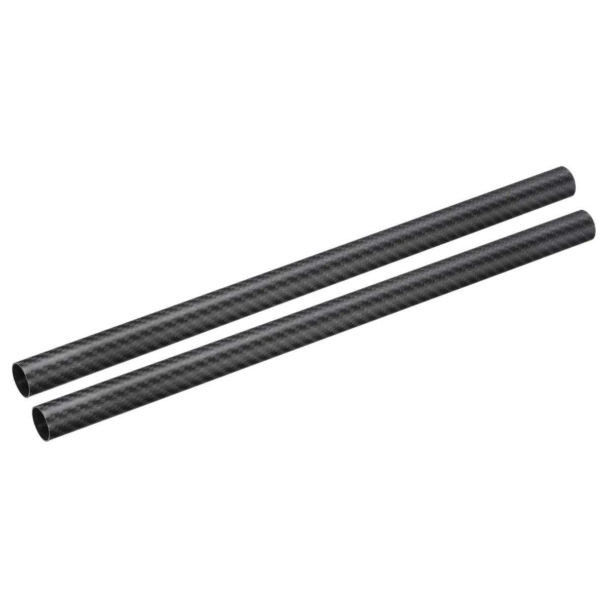 QUARKZMAN 2 Piezas de Tubos de Fibra de Carbono 20 x 22 x 400mm Superficie Mate Varilla de Carbono Enrollada en 3K para Aviones RC, Quadcopters, Multicopters