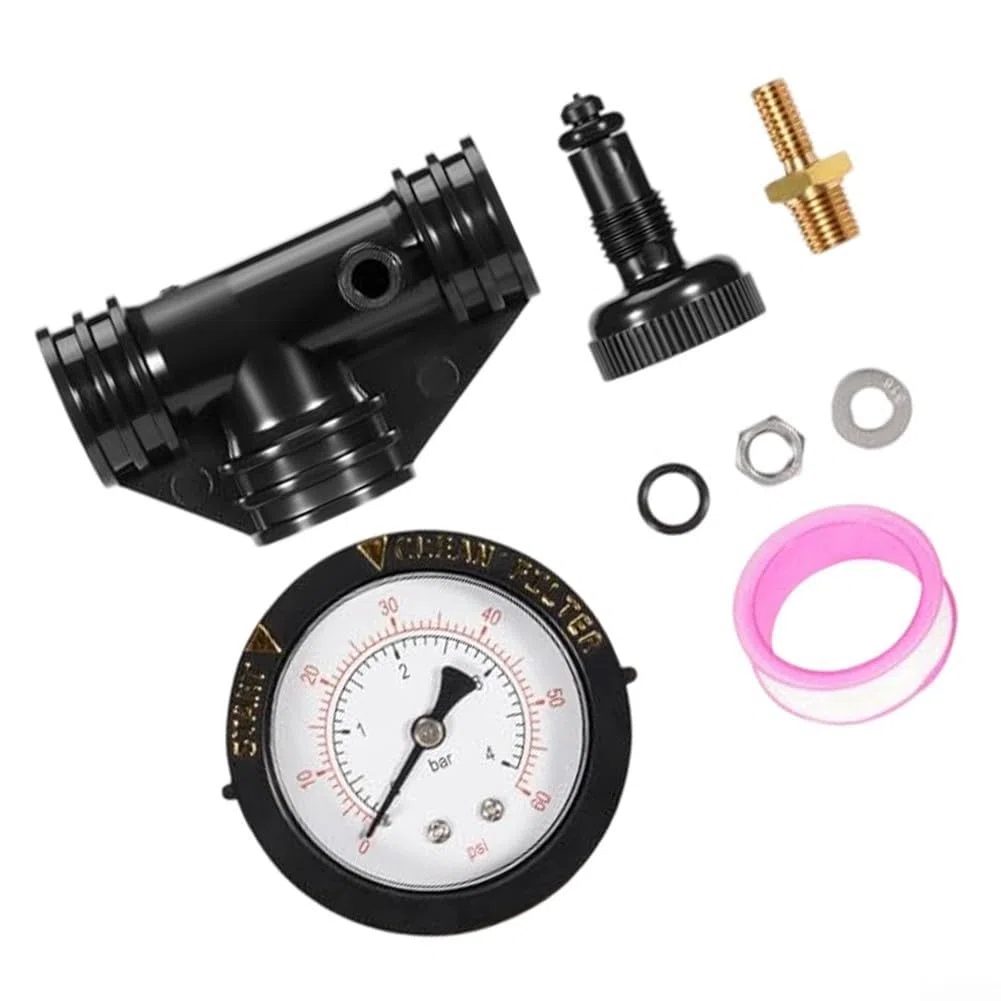 Kit de válvula de alivio de presión de liberación de aire con juntas tóricas, medidor de presión y llave, compatible con Pentair, para filtro de arena Triton II para TR40, TR50, TR60, TR100