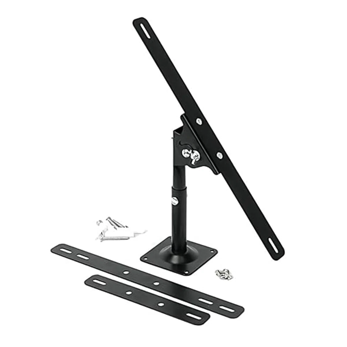 Offgridtec© Soporte para panel solar de 5 W - 30 W, color negro, soporte para panel solar, juego de montaje en pared y mástil de 5 W - 30 W