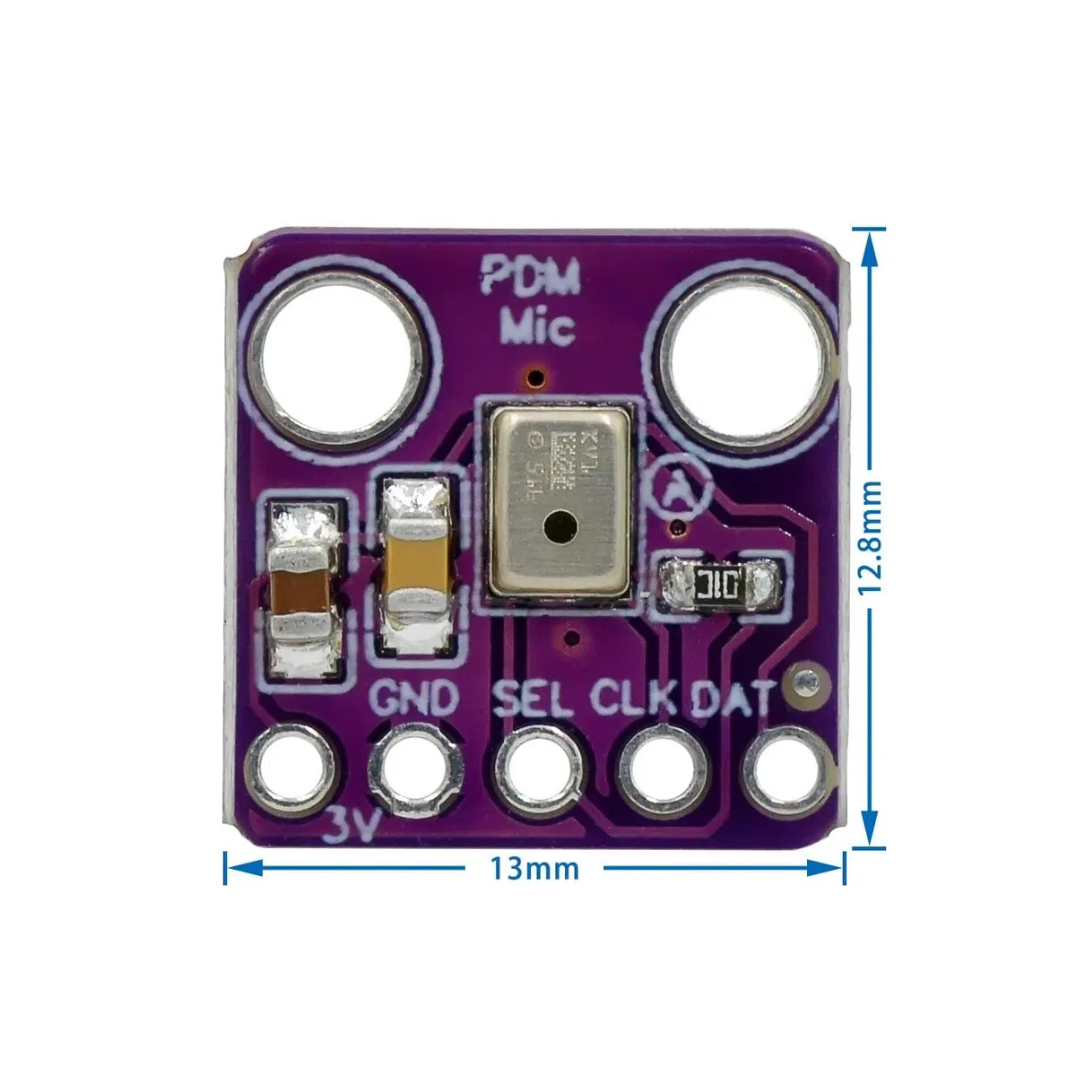 2 uds Módulo de micrófono omnidireccional MEMS Digital MP34DT01 PDM