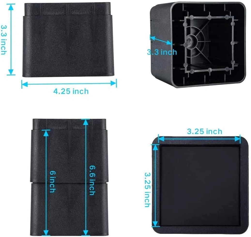 4Pcs Elevador de Muebles Alza de Mueble de 7cm elevadores de Cama de Alta Resistencia para sofá sillón Mesa o Mobiliario Altura Adicional de 7cm o 14cm